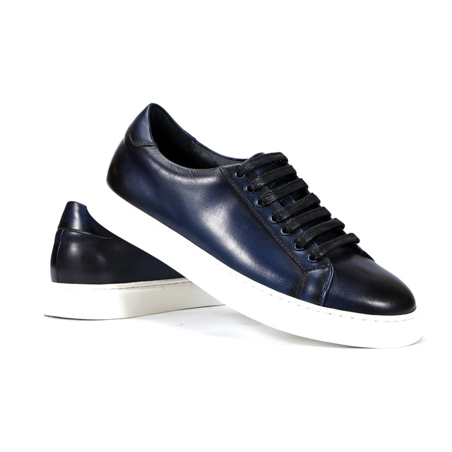 Luxury Cow Leather Hand-Painted Lace-Up Shoes