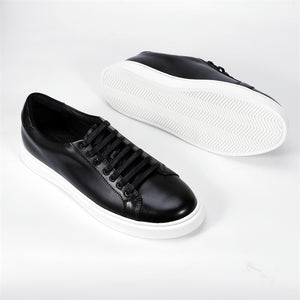 Luxury Cow Leather Hand-Painted Lace-Up Shoes