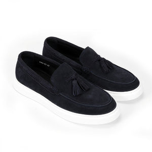 LuxeLeather Slip-on Platform Sneakers