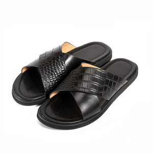 RomanLux Genuine Leather Casual Slippers