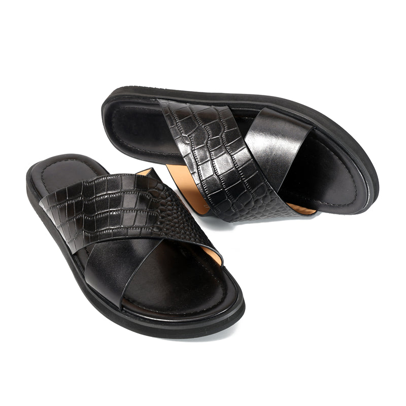 RomanLux Genuine Leather Casual Slippers