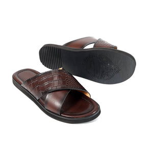 RomanLux Genuine Leather Casual Slippers