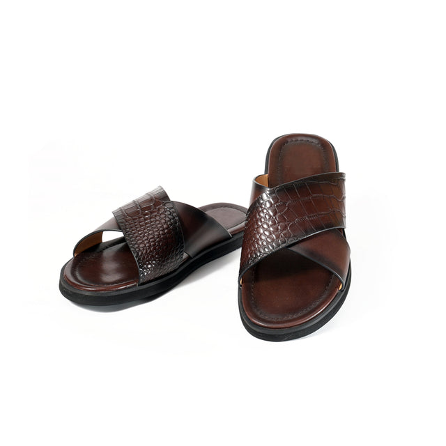 RomanLux Genuine Leather Casual Slippers