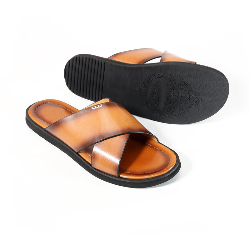 RomanLux Genuine Leather Flats Slippers