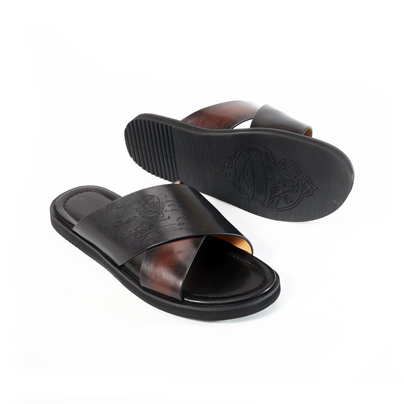 RomanLux Genuine Leather Flats Slippers