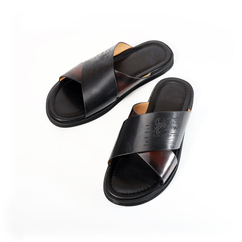 RomanLux Genuine Leather Flats Slippers