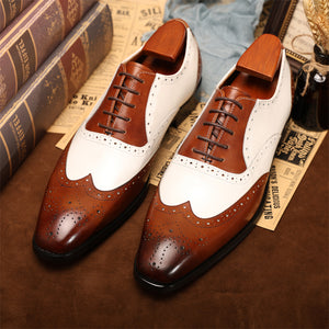 SleekLuxe Exotic Pattern Oxford Shoes