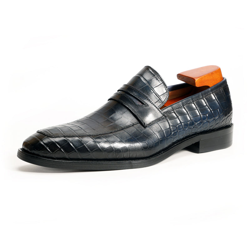 CrocoLux Exquisite Slip-on Loafers