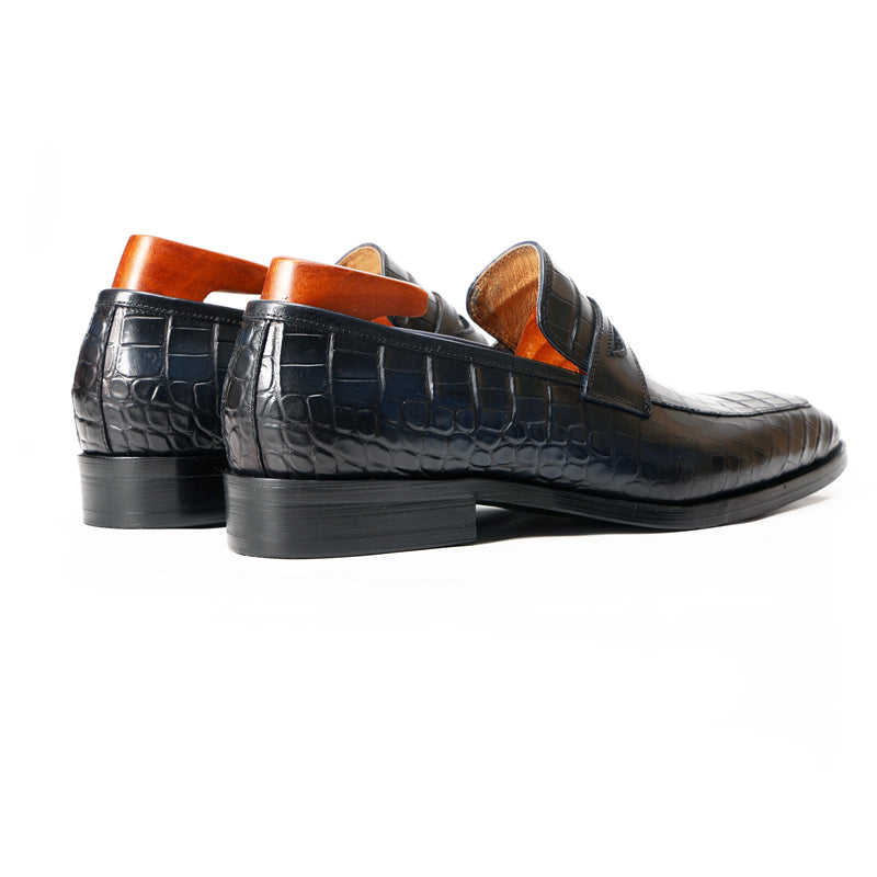 CrocoLux Exquisite Slip-on Loafers