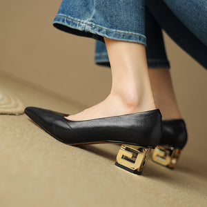 AlliChic Pointed Toe Daily High Heels