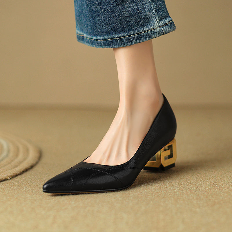 AlliChic Pointed Toe Daily High Heels