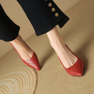 AlliChic Pointed Toe Daily High Heels