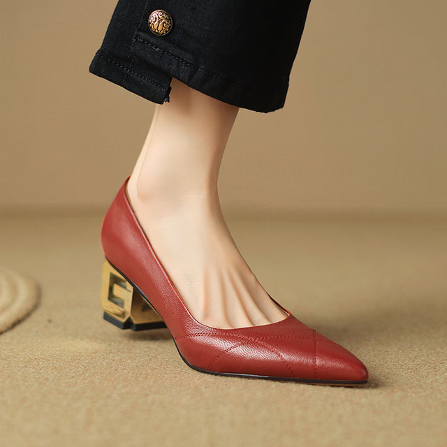 Luxalon Croc-Pattern Stilettos