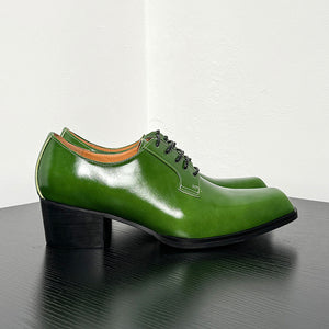 ChicLux Square Toe Lace-Up Dress Shoes