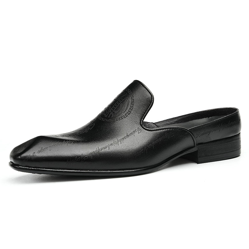 AlliLuxo Exotic Slip On Dress Shoes