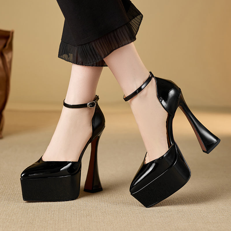 Celestova Ostranuxe Event Croctex Platform Heels