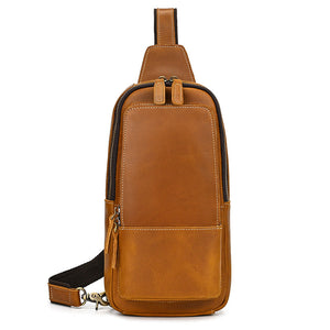 Elegant Genuine Leather Chest Bag