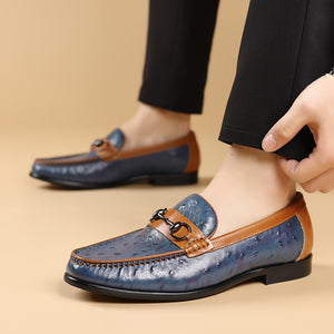 LuxLeather Elegant Genuine Leather Slip On Loafers