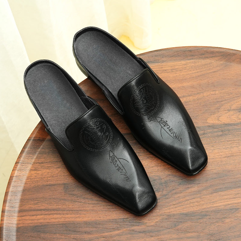 AlliLuxo Exotic Slip On Dress Shoes