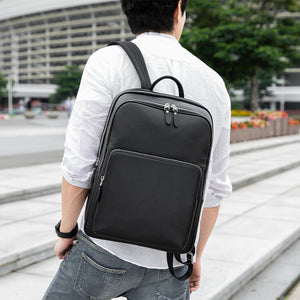 Luxury Cow Leather Laptop Travel Backpack