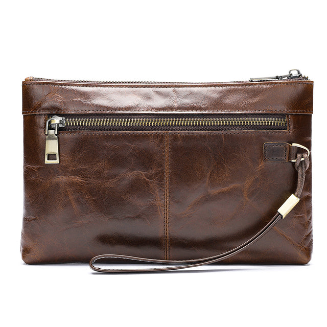 CowLuxe Stylish Leather Men's Organizer Bag