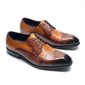 AlliElegance Luxe Brogue Oxford Dress Shoes