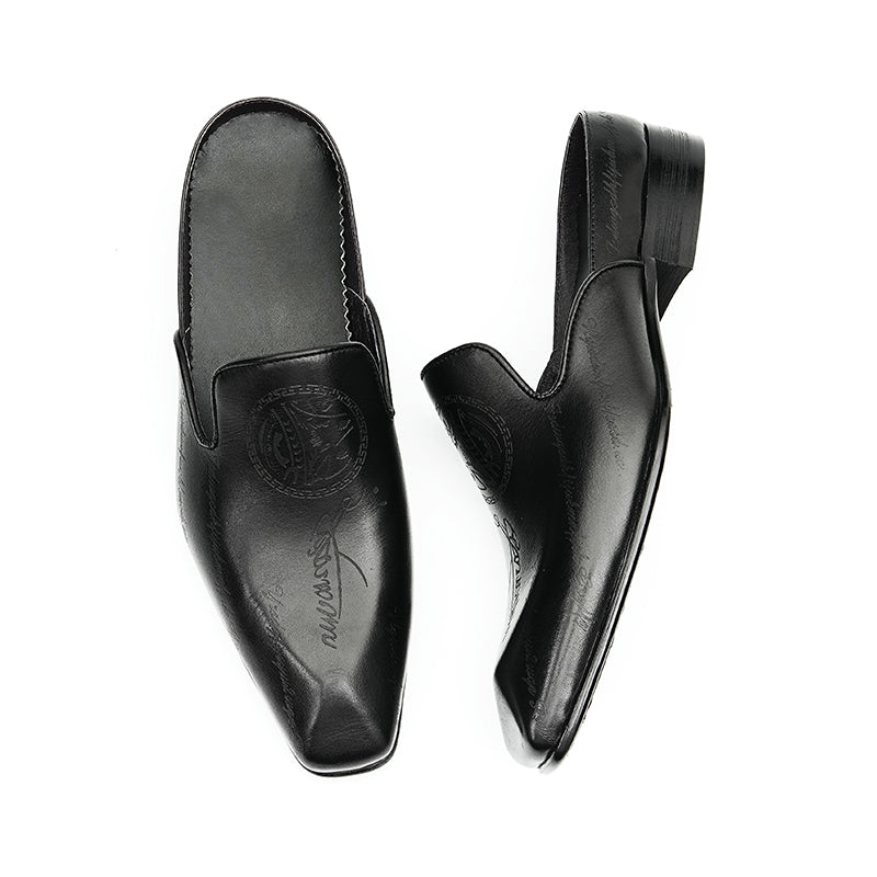 AlliLuxo Exotic Slip On Dress Shoes