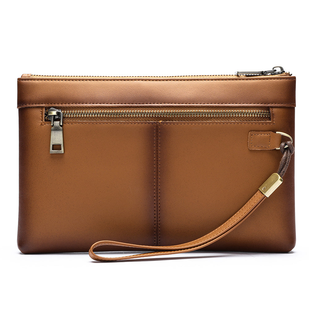 CowLuxe Stylish Leather Men's Organizer Bag