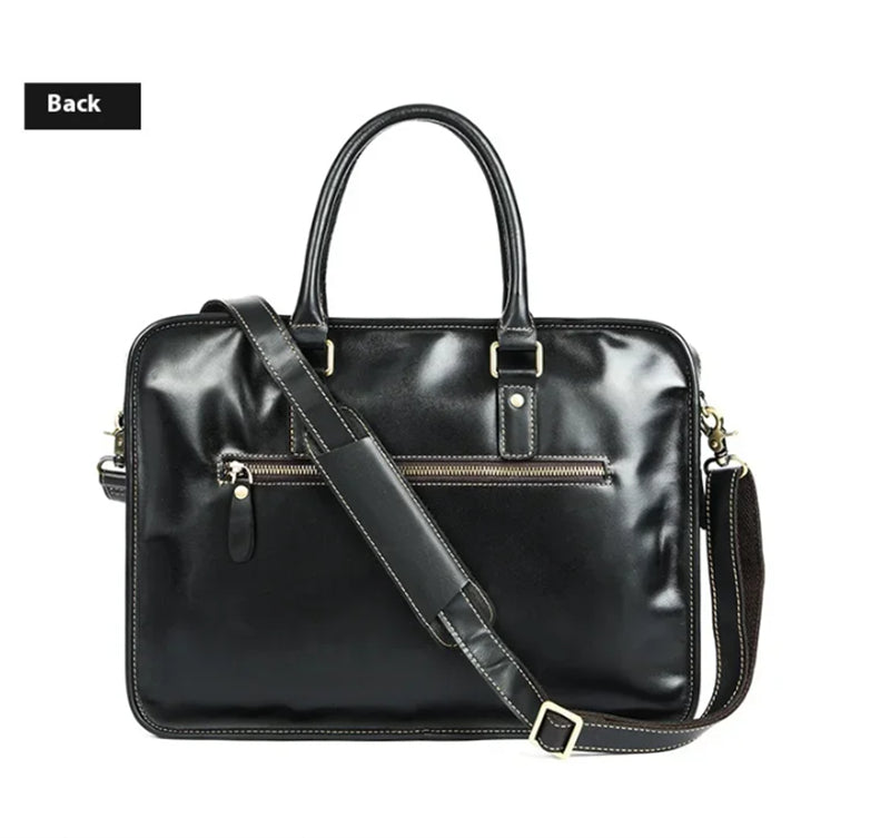 Luxury Exotica Leather Laptop Briefcase