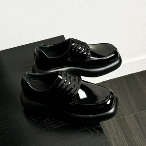 ChicLux Round Toe Lace-Up Dress Shoes