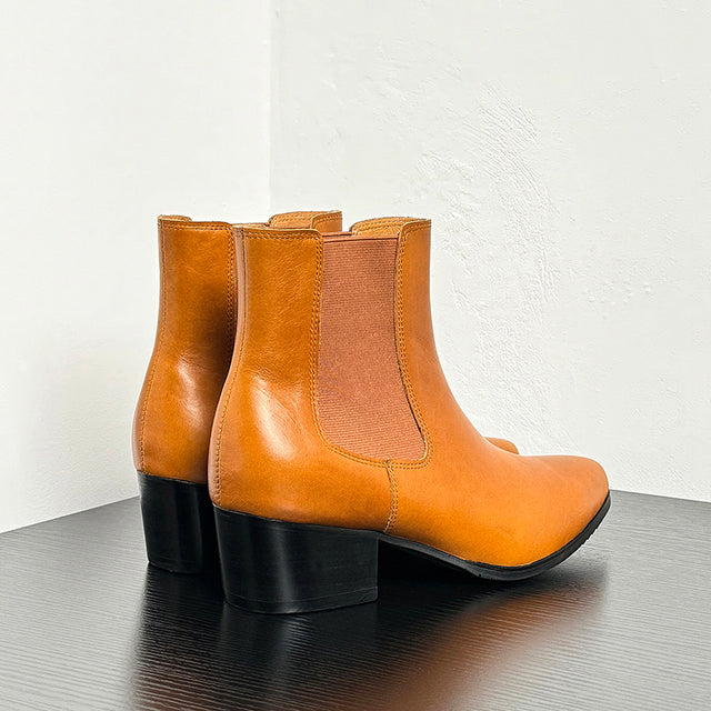 LuxLeather Slip On  Ankle Boots