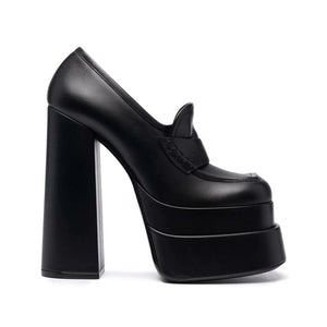 Chic Square Toe Platform Pumps