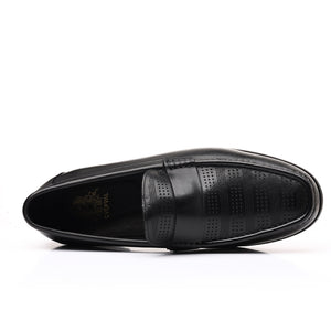 LuxLeather Elegant Genuine Leather Slip On Loafers