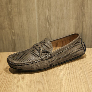AlliLux Leather Slip-On Loafers