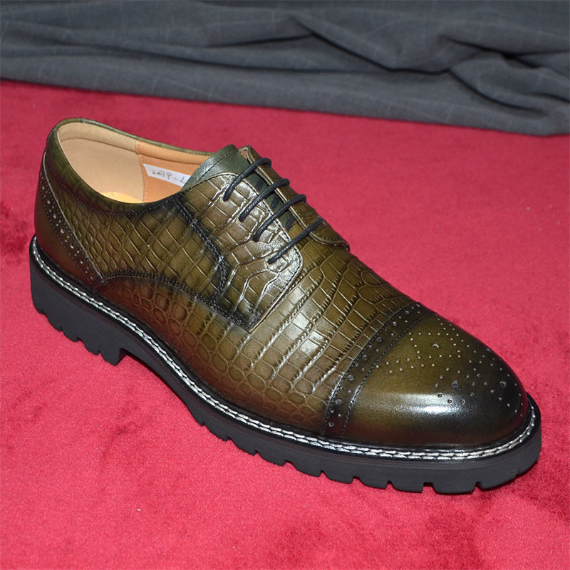 Elegant Veltique Croc Strap Shoes