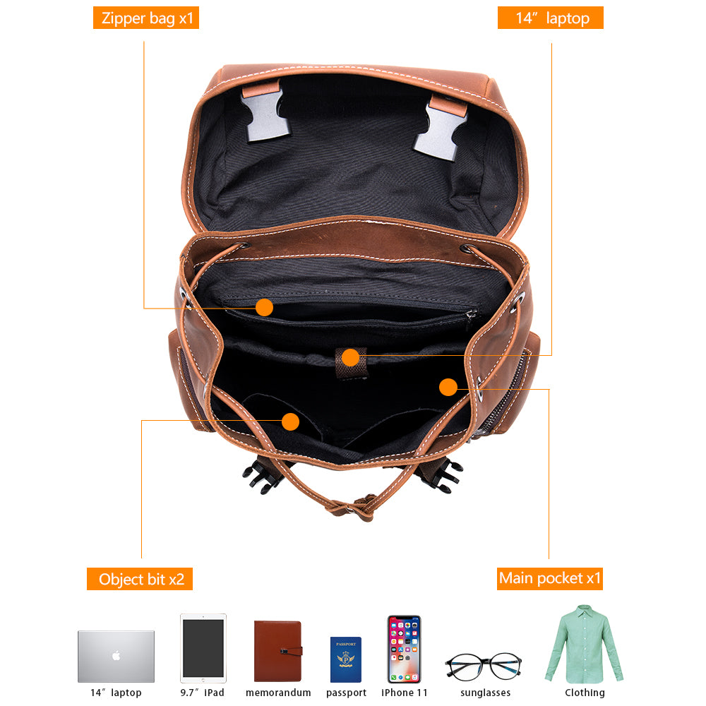 Serpatura Ebonique Casual Backpack