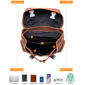 CrocoLux Zipper Softback Fashionable Backpack