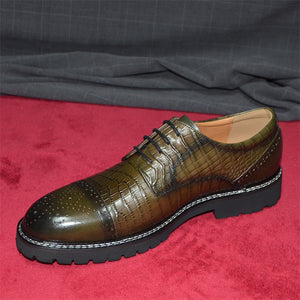 Elegant Veltique Croc Strap Shoes