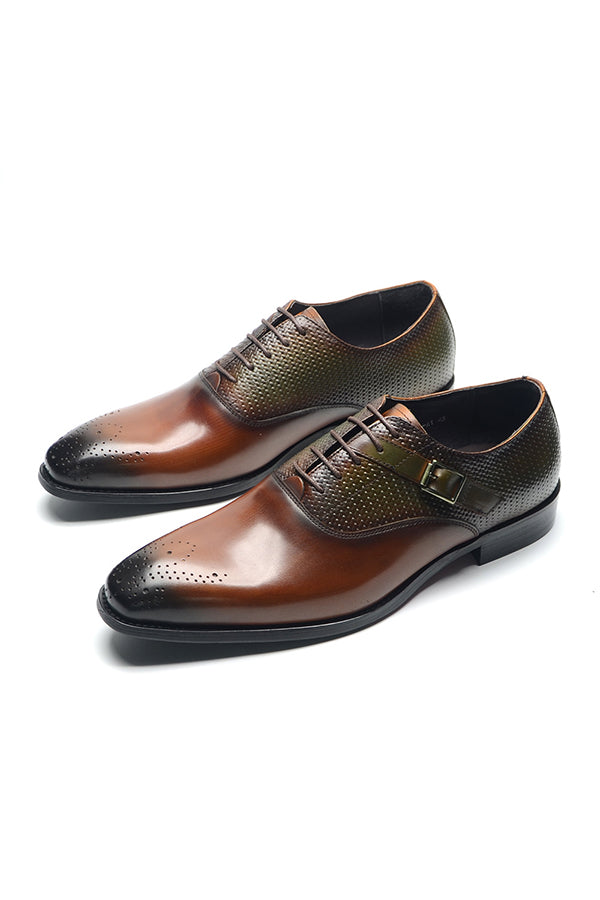 AlliElegance Luxe Brogue Oxford Dress Shoes