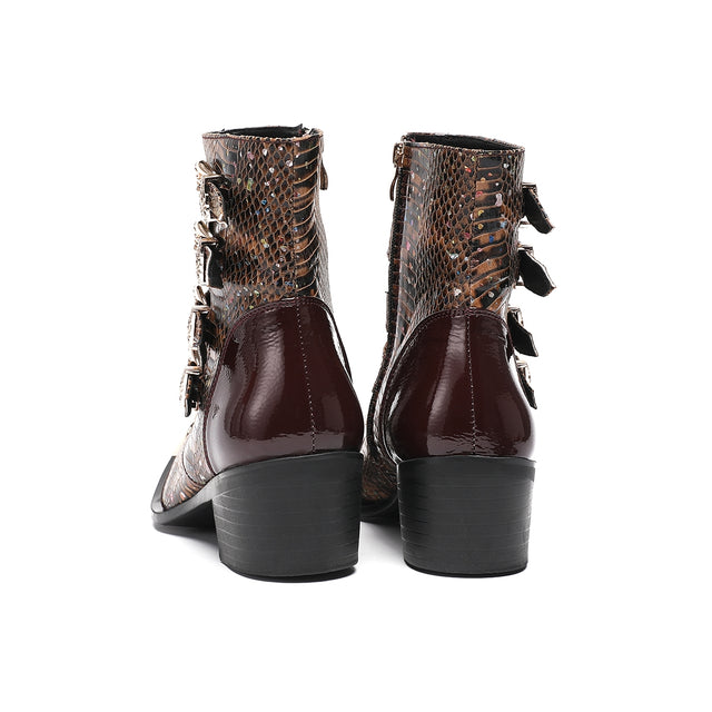 Ostranuxe Bridal Zipper Boots