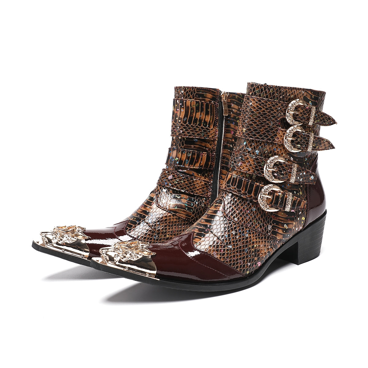 Ostranuxe Bridal Zipper Boots