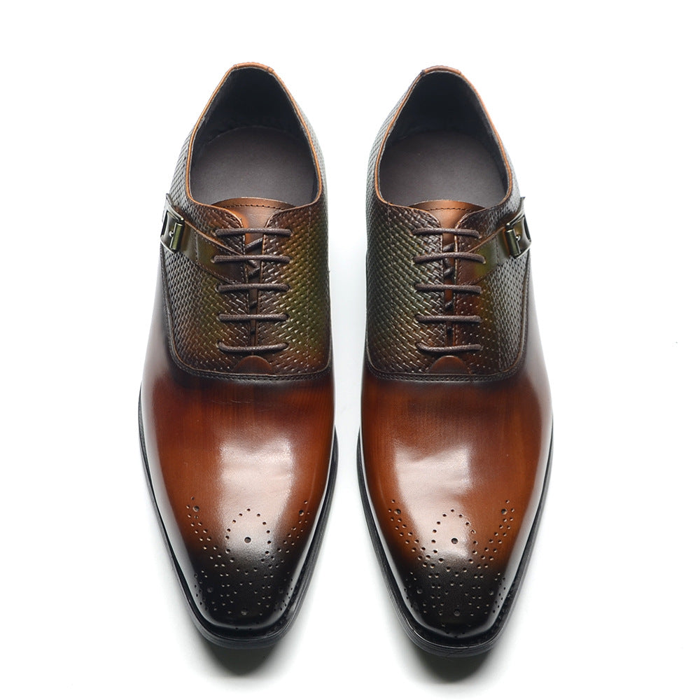 AlliElegance Luxe Brogue Oxford Dress Shoes