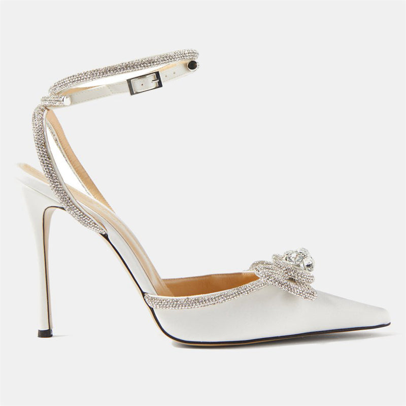 CrystalLuxe Chic Strap High Heel Sandals