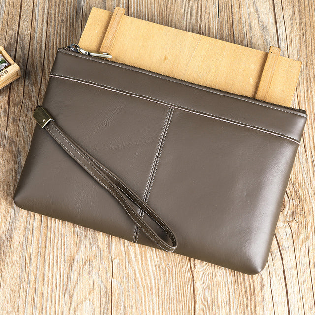 CowLuxe Stylish Leather Men's Organizer Bag