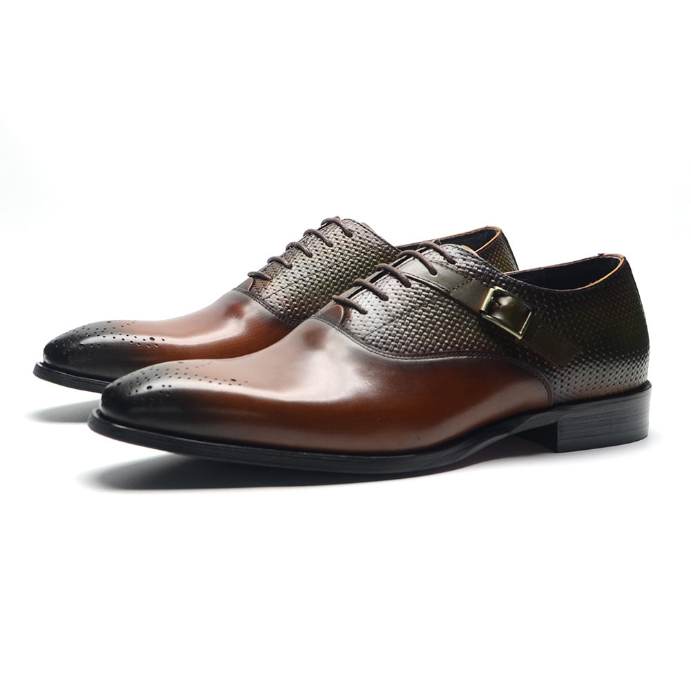 AlliElegance Luxe Brogue Oxford Dress Shoes