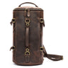 Deluxe Retro Leather Zipper Travel Messenger Bag N022