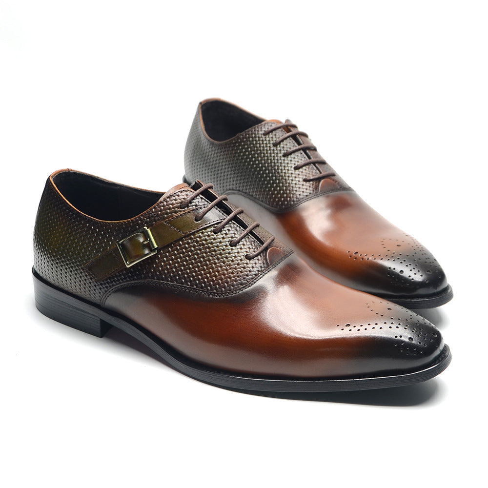 AlliElegance Luxe Brogue Oxford Dress Shoes