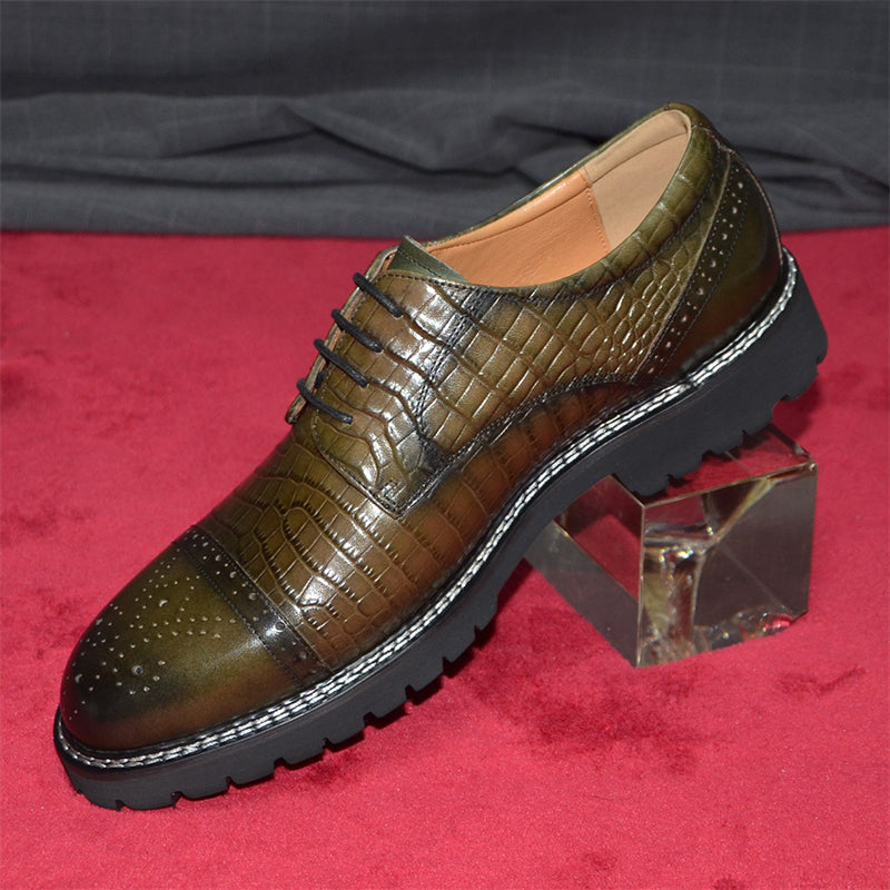 Elegant Veltique Croc Strap Shoes