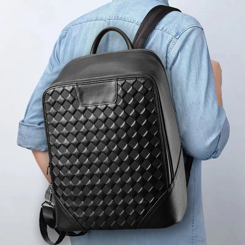 Luxury Leather Exotic Laptop Travel Backpack