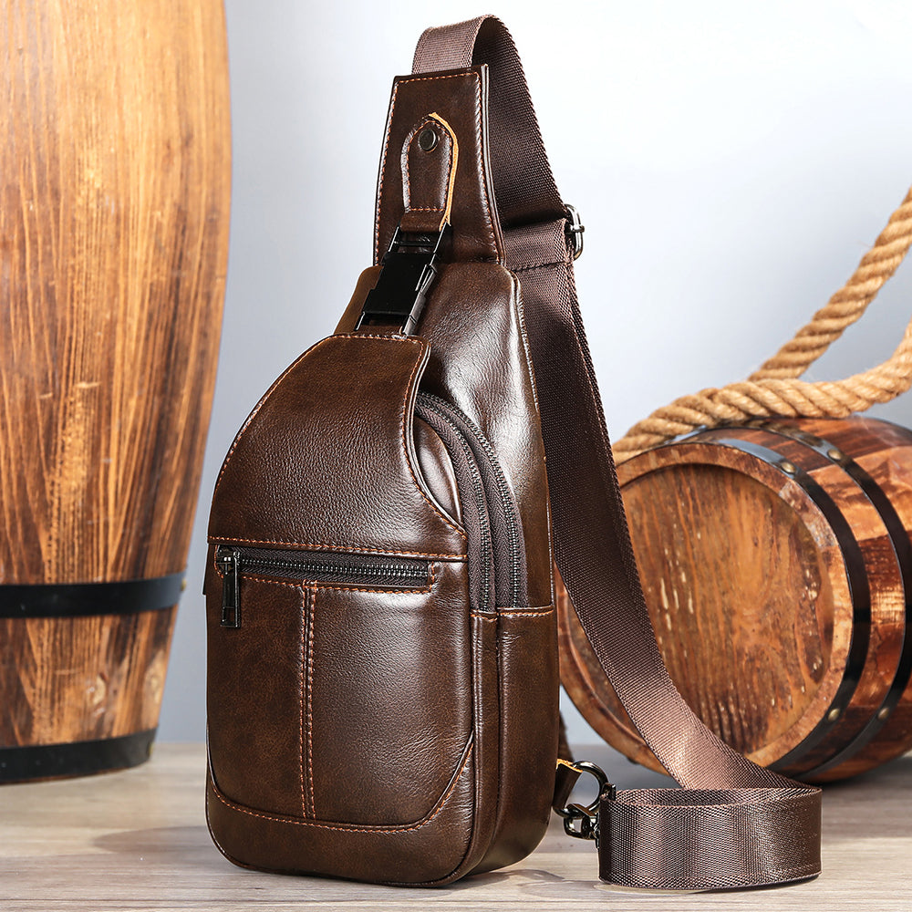 ElegantEquus Genuine Leather Chest Bag